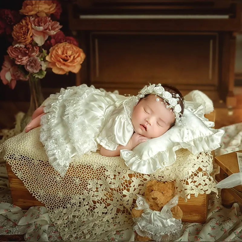 Vintage Wedding Girl Boy Theme Set - Newborn Photography Props - Image 3